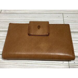 Vintage Brown Leather Wallet Vera Pelle Tuscans